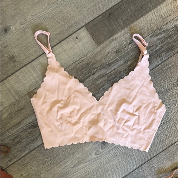 Set of 4 Scalloped Bralettes in Rust, Blush, Beige and Brown - Picture 8 of 10